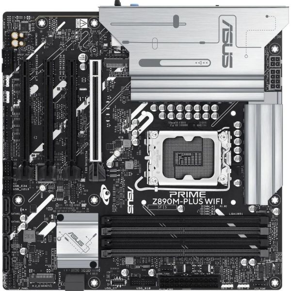 Материнская плата ASUS PRIME Z890M-PLUS WIFI Socket-1851, Intel Z890, mATX, Ret